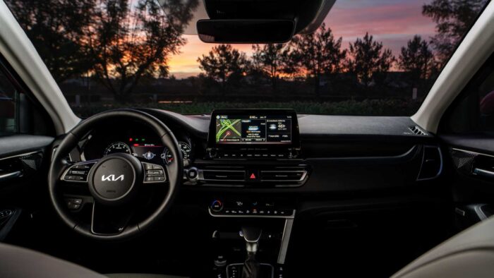 2022 kia seltos nightfall edition cabin front