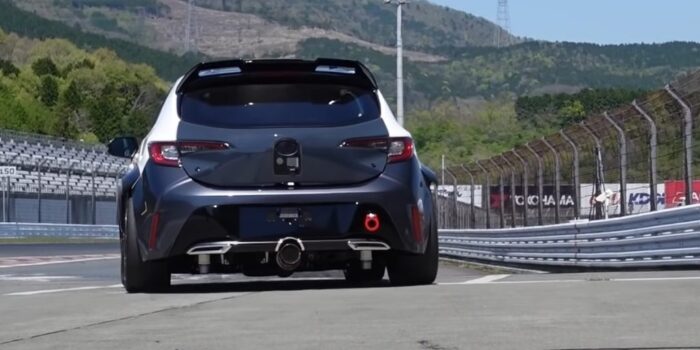 Toyota Corolla burning hydrogen