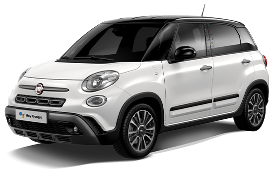 500L hey google model page gelato white glossy black car landscape 550x348 فيات 500 هلا جوجل