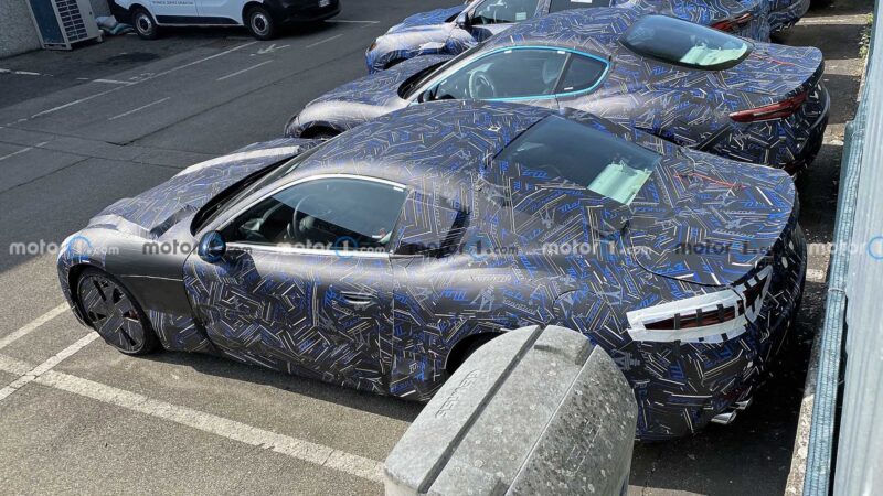 2022 maserati granturismo spy photos شحن السيارات الكهربائية موتور فالي