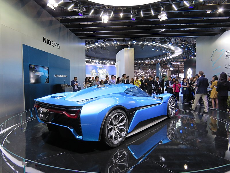 800px NIO EP9 rear Nio EP9 السيارة الخارقة الكهربائية الصينية