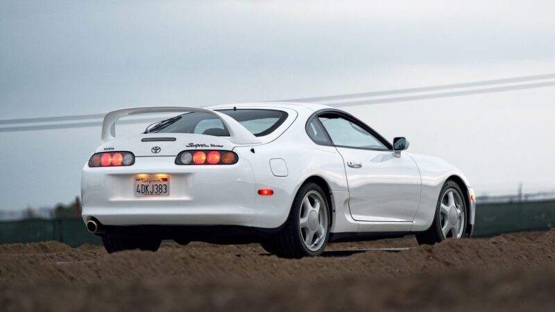 Toyota Supra mk4 rear via Mecum Auctions السيارات الرياضية ذات الدفع الخلفي