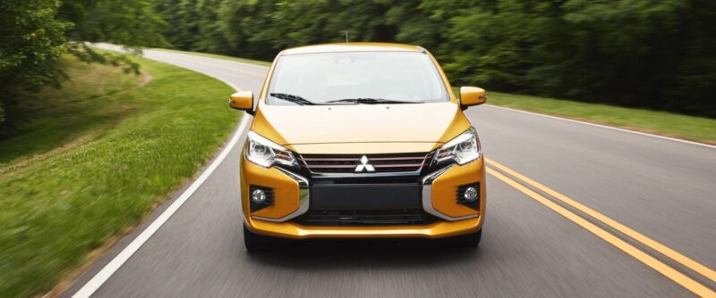 2022 mitsubishi mirage front view fast