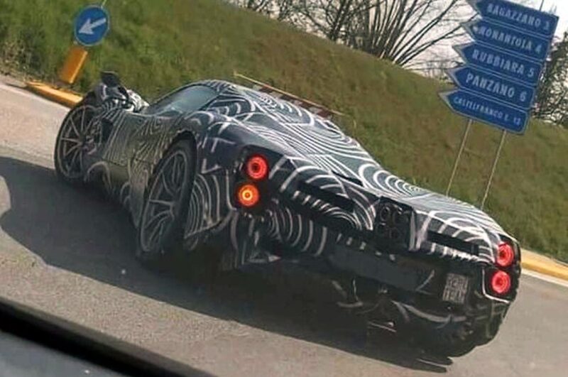 Pagani C10 Huayra successor prototype spied Italy