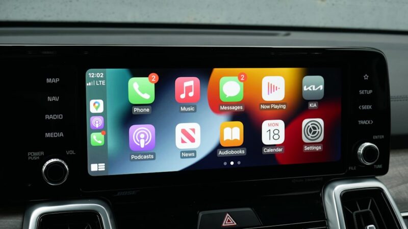 2022 Kia Sorento SX Prestige infotainment Apple Carplay كيا سورينتو