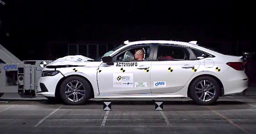 2022 Honda Civic ASEAN NCAP testing 1 8 السيارات الصغيرة الأكثر أمانًا السيارات الأكثر أمانًا