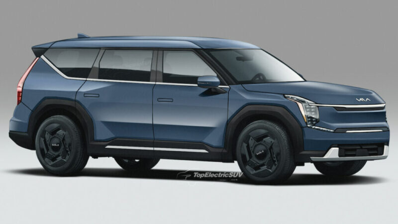 قائمة السيارات الكهربائية لعام 2023 : 50 طرازًا يجب الانتباه إليها 3 2024 Kia EV9 قائمة السيارات الكهربائية