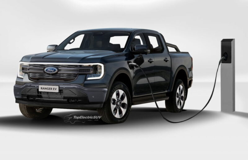 Ford Ranger electric rendering شاحنات البيك أب الكهربائية