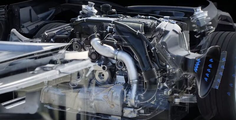 05 porsche takes us inside 718 boxster s 4 cylinder turbo in tech fetish animation أفضل المحركات التوربينية الرباعية 2