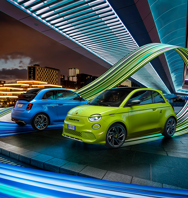 New Abarth 500e Range Stripe 500e turismo Electrifying performance Landscape 720x760 1