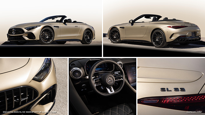 مرسيدس AMG SL 63 Golden Coast 2025: إصدار فاخر بلمسات ذهبية حصرية